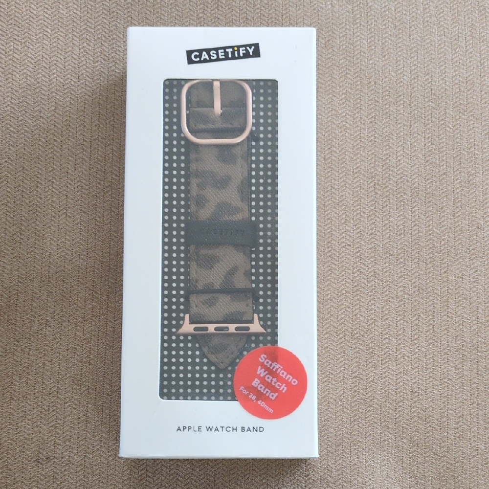 Casetify Camouflage Apple Watch Band with Rose Gold Hardware - Picture 1 of 5